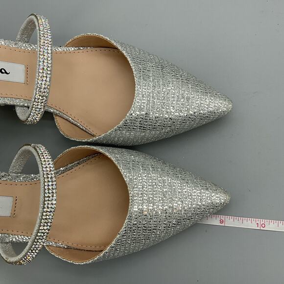 NEW Nina Women’s Brystol Evening Pumps Silver Size 5.5M - Picture 7 of 10